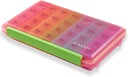 Sukuos Weekly Pill Organizer 7 Day 4 Times a Day, Moisture-Resistant Büyük Günlük Pill Box Medical Cases for Vitamin/Fish Oil /Supplements (Pink)