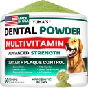 Advanced Dog Dental Toz, Breath Freshener with Multivitamin, Dog Teeth Temizlik, Bad Breath & Tartar ve Plaque Off Rebiyotiks laboratuvar co, Pet Oral Care - Vitamins and Supplements