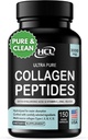 HCL HERBAL KOS Collagen, Toz C & Hyaluronic Asit - En Temiz Kaynaklar ve Süper Yüksek Absorpsiyon - Hydrolyzed Multi Type I, II, III, V, X - Skin Hair Supplement (Capsules)