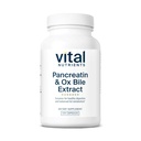 Vital Nutrients Pancreatin & Ox İnek 500 mg | Kadınlar ve Erkekler için Doğal Digestive Enzymes | Protein, Fat ve Carbohidratlar *| Gluten, Süt & Soy Free | 120 Capsules