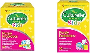 Culturelle Kids Purely Probiyotiks Packets Daily Supplement & Kids Chewable Daily Probiyotik for Kids