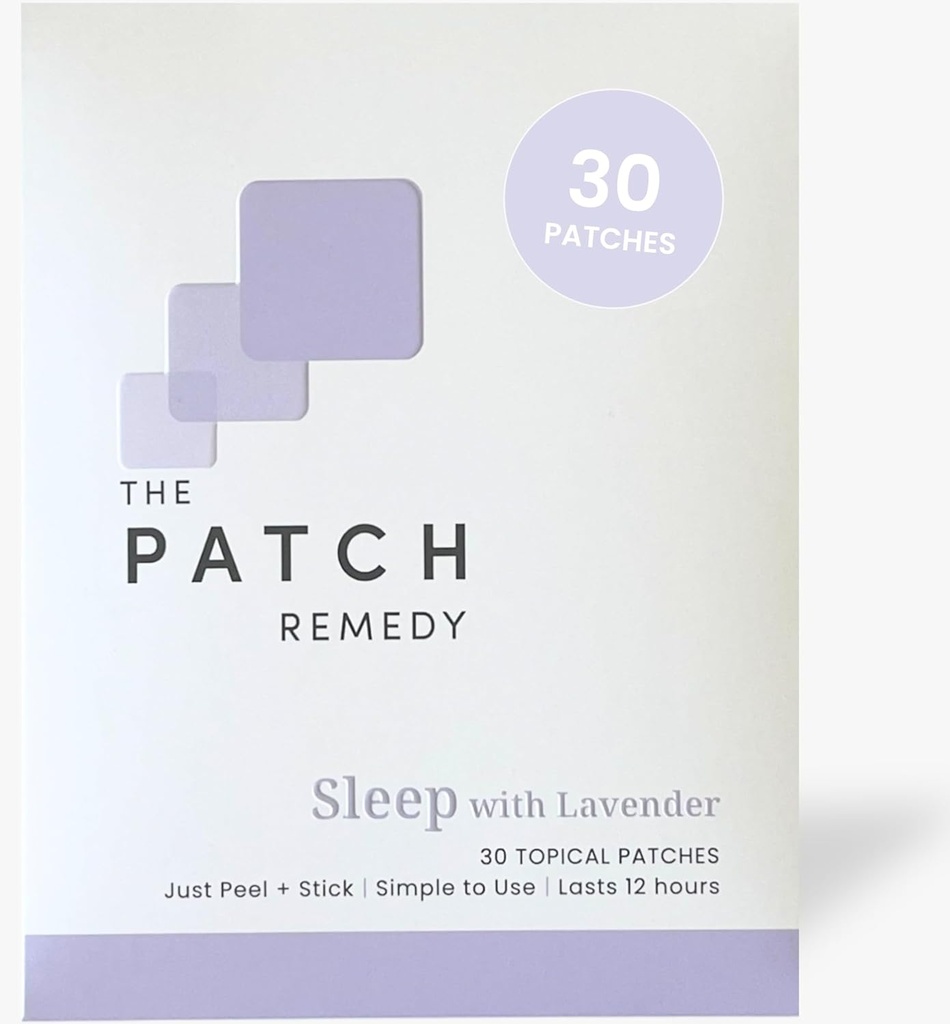 Patch Remedy Sleep with Lavender Patch | Valerian, Passionflower, Hops, Magnezyum Glycinate, Lavender | 30 Patches