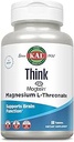 KAL Think Magnezyum L-Threonate 2000 mg | Learning, Brain Health & Memory Function Support w/Magtein | Vegan, No Gluten & Non-GMO | 60 Tabletler