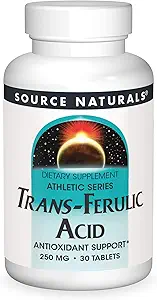 Source Naturals Trans-Ferulic Acid 250mg, 30 Tablets
