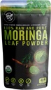100% Raw ve Pure Moringa Leaf Toz. Organik sertifikalı Moringa Leaf. Doğal Superfood with Essential Platinum Acids, Antioksis ve Omega 3, 8 oz Resealable Bag.