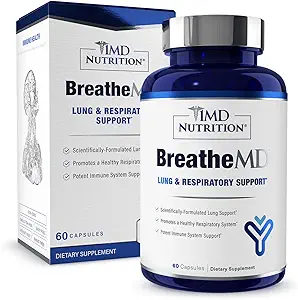 1MD Beslenme NefesiMD | Lung ve Respiratory Support Supplement | Sağlıklı Immune System | Elderberry, Chromium ve NAC | 60 Ct.