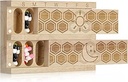 Chengu Wood 7 Day Weekly Pill Organizer Vitamini Ahşap Pill Case Konteyner Box for Vitamin Fish Oil Pills Supplements, Arthritis Friendly, Açık Seyahat Seyahat