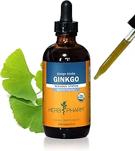 Herb Pharm Memory ve Concentration için Organik Ginkgo Sıvı Türlemeyi Onayladı - 4 Ounce