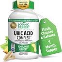 Botanic Choice Uric Acid Complex Supplement - Foot Joint Υποστήριξη-Βοήθεια Soothe Discomfort με Σπόρους σέλινου & Bromelain - Gluten Free, Non-GMO, 60 Caps