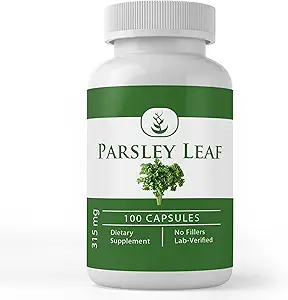 PURE ORIGINAL INGREDIENTS Parsley, (100 Capsules) Her zaman Pure, No Wordss Or Fillers, Lab