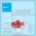 Sağlık Regenerol - Multivitamin Retinol Gummy - Anti-Aging Vitamin A Supplement - Glowing, Youthful & Clear Skin Güçlü Saç & Nails - B6, B12, C,D3, Folic Acid, çinko - 60 Gummies