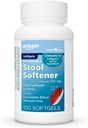 Temel Bakım Stool Softener Laxative, Docusate sodyum 100 mg, Softgels, For Constipation Relief, 100 Count