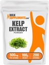 BulkSupplements.com Kelp Extract Toz - Kelp Supplement, Brown Seaweed Ekstraksiyon, Seaweed Toz - Gluten Free, 500 mg per Service, 100g (3.5 oz) (Paket 1)