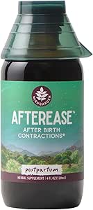 WishGarden Herbs AfterEase for After Birth Contractions - All-Natural Herbal Supplement with Cramp Bark & Black Haw Bark Soothes Afterbirth Contractions & Uterine Cramping, Postpartum Essentials, 4oz