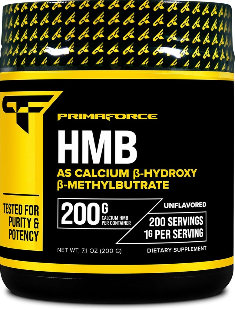 Primaforce HMB Supplement Toz (200g) (Unflavored) - Pureuba Beta-Hydroxy Beta-Methylbutrate