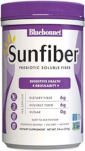 BlueBonnet Beslenme Güneşli - Bitki bazlı Prebiyotik ► Fiber - Destekler Digestive Health* - Instant Dissolve – Non-GMO, Vegan, Kosher, Low-FISOAP – Unflavored, 7.4 OZ, 30 Hizmet