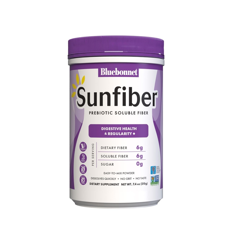 BlueBonnet Beslenme Güneşli - Bitki bazlı Prebiyotik ► Fiber - Destekler Digestive Health* - Instant Dissolve – Non-GMO, Vegan, Kosher, Low-FISOAP – Unflavored, 7.4 OZ, 30 Hizmet