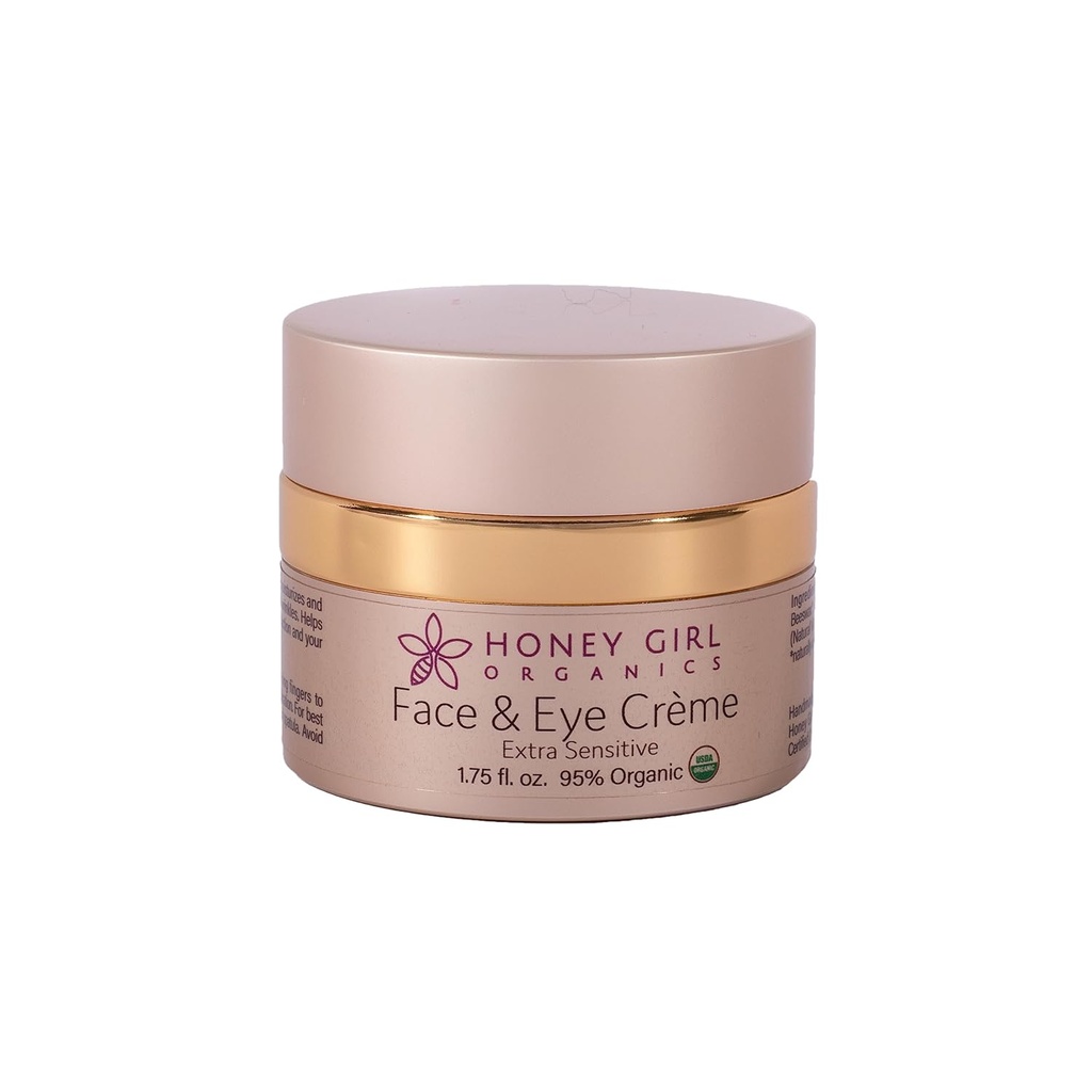 Honey Girl Organics Ekstra Hassas Face and Eye Creme, 1.75 Akışkan Ounce