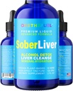Sober Liver 2oz. Plant-Based Liver Cleanse and Detox Support + 100% Natural Hydration Liver Health Supplement Reishi Milk Butle Rhodiola + Vegan 15 Herbals Fast Absorb Tincture Sıvı
