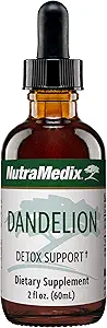 Nutramedix Dandelion Detox Desteği - Liver Health + Gut Health + Antioxy Support - Dandelion Leaf Liver Support Supplement for Daily Use (60 ml)