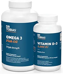 Dr. Tobias Omega 3 Balık Yağı ve D-3 Vitaminleri Genel Sağlık - 3 Ay Supply
