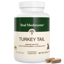 Real Mushrooms Turkey Tail Capsules for Pets –Cat Probiyotiks & Dog Vitamins – Organic Mushroom Supplement for Dogs & Cats – Supports Daily Balance & Well-Being Non-GMO, 90 ct