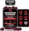 EFFECTIVE NUTRA Berberine Gummies with Ceylon Cinnamon | Sugar-Free Supplement 1200 mg for Blood Sugar Support, Heart Health, Energy | 45-Day Supply, Natural Berry Flavor, Made in USA (90 Count)