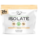 Μύες Fast Grass-Fed Πρωτεΐνες Whey Isolate, Όλα τα φυσικά ορμονών Δωρεάν Ζυμαρικά, Whey Isolate Πρωτεΐνη Σκόνη για άνδρες και γυναίκες, Καθαρό, χωρίς γλουτένη, Delicious Isolate Πρωτεΐνη - Βανίλια, 2lb