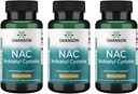 Swanson NAC - N- Acetyl Cysteine - Συμπλήρωμα 600 mg 100 Καψάκια (3 Συσκευασία)