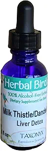 Taxonyx Süt Kuşlar için Butle/Dandelion - Herbal Bird RX (1 fl oz)