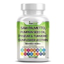 Nettle, Pygeum, Riley Seed, Sunflower Lecithin, Turmeric & Ashwagandha - Lycopene & D3 ile Erkekler için Prostate Destek - 90 Capsules