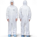 Medtecs Hazmat Suits - 6 Boyut Seçenekleri - Tek kullanımlık Coveralls Suit, Medical Drug Coverall PPE Hazmat Suits