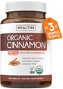 USDA Βιολογικά χάπια κανέλας Ceylon - Υψηλής ισχύος Ceylon Cinnamon συμπλήρωμα με 1000mg ανά υπηρεσία για την πλήρη υποστήριξη αντιοξειδωτικών - Vegan μη GMO cGMP Made & Lab Επαληθευμένο (3 Μήνες προσφοράς)