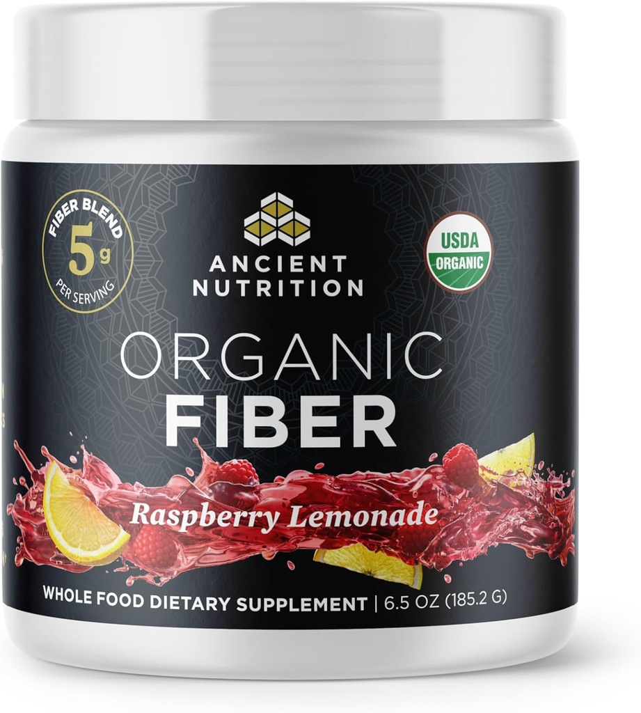 Eski Beslenme Organik Fiber Toz, Raspberry Lemonade, Acacia & Kon Rootjac'tan gerçekleştirilen ► Fiber, Destekler Digestive Health, İndirmek, 6.5 ozz