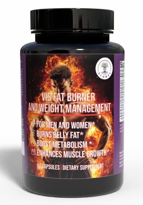 Vis Fat Burner Kilo Kayıp Tamam - Erkekler ve Kadınlar için Kilo Yönetimi Fat Burner – Metabolism, Burns Belly Fat Burner for Women, Advanceds Kas Growth- 60 Capsules