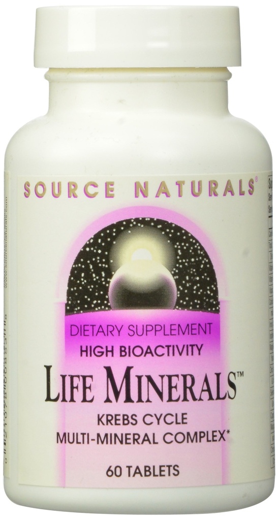 Source Naturals Life Minerals, Krebs Rise Multi-Mineral Kompleksi,60 Tabletler