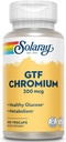 Solaray GTF Kromium Capsules, 200mcg | 100 Count | 3 Paket