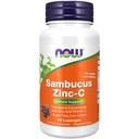 Şimdi Gıdalar Tamamlar, Sambucus çinko-C, Elderberry Inter ve Vitamin C, 60 Lozenges