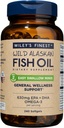 Wiley's Finest Wild Alaskan Fish Oil Easy Swallow Minis - Ωμέγα-3 Fish Oil συμπλήρωμα για ενήλικες και παιδιά - Διπλή δύναμη 630mg EPA και φυσικό συμπλήρωμα DHA - 240 Mini Softgels (120 εξυπηρετούν)