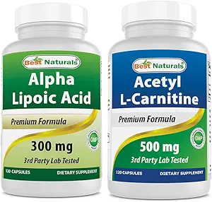 En İyi Doğallar Alpha Lipoic Acid 300 mg & Acetyl L-Carnitine 500 Mg