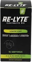 RELYTE Re-Lyte Electrolyte Drink Mix Lemon Lime 15 Hizmet Paketleri 3.44 oz.