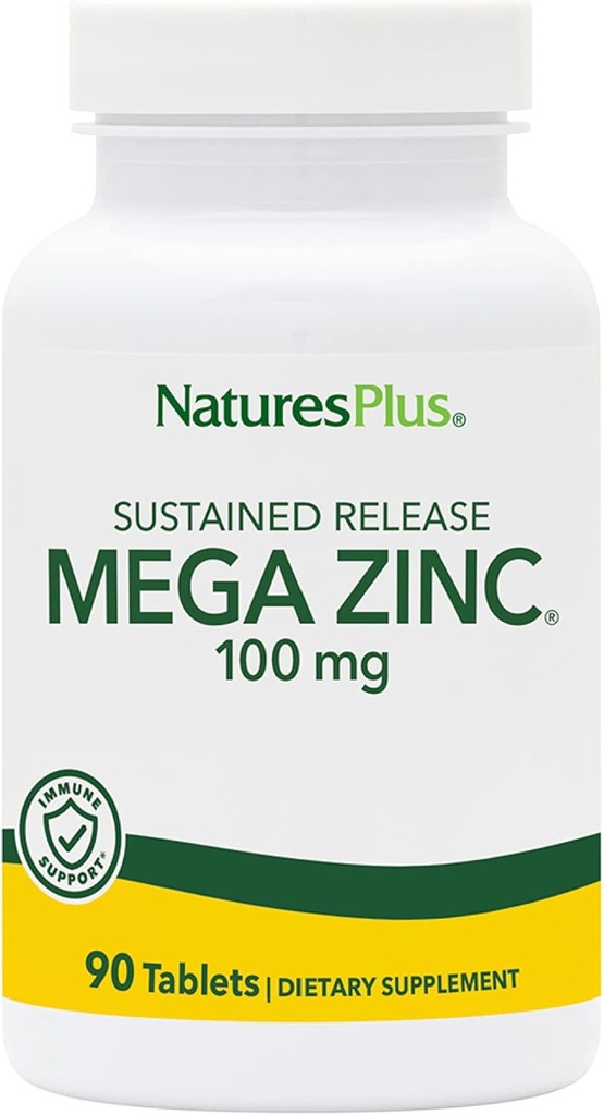NaturesPlus Mega 100 mg Sustained Release - 90 Tablet - Vejetaryen, Gluten Free - 90 Hizmet