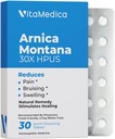 Arnica Montana 30X HPUS, Clinical Grade, Quick Dissolve Tablets, Πέντε-Ημέρες Recovery Pack για τον πόνο και την ανακούφιση από μελανιές Μετά από χειρουργική επέμβαση ή τραυματισμό, φυσική θεραπεία, απαλό στο στομάχι - 30 κόμης