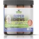 Cats için Strawfield Evcil hayvanlar Super Chews - Lysine, Probiyotikler, Omega 3 Fish Oil (Salmon Oil), Catnip - Destekler Immune, Gut, Skin & Ortak Sağlık - 120 Hickory Bacon Salmon & Liver Flavored Softche