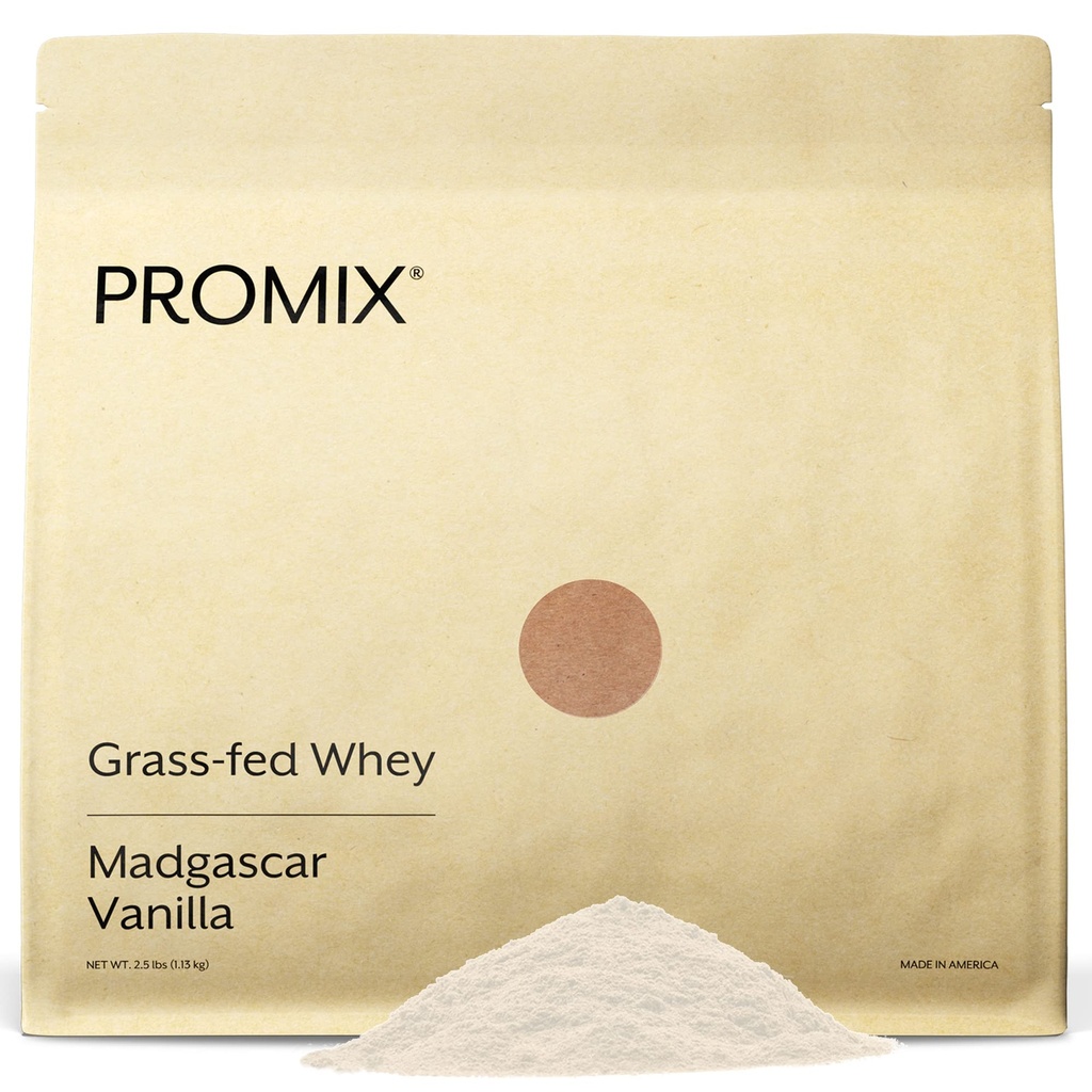 ProMix Beslenme Whey Protein Toz, Vanilla - Grass-Fed - -Post Workout Fitness & Beslenme Shakes, Smoothies, Baking & Cooking Tarifleri - Gluten-Free & Keto-Friendly - 2.5 Pound (Pack of 1)