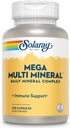 Solaray Mega Multi Mineral (25 μερίδες, 100 κάψουλες)