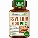 1080 mg Psyllium Husk Toz ile Fiber Supplement, Kadınlar ve Erkekler için Terpery Elm, Ginger Root – Düzenlilik için Yüksek Fiber Piller, Digestive & Gut Health – Stomach 60 Psyllium Husk Capsules