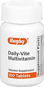 Rugby Daily-Vite Multivitamin - Καθημερινή συμπλήρωμα βιταμίνης - 100 δισκία (1 Συσκευασία)