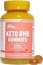 Real Ketones Keto BHB Gummies - Keto Gummies με BHB Exogenous Ketones για την ενίσχυση της ενεργειακής εστίασης απόδοσης και τη διατροφή Keto Υποστήριξη - Υψηλής αντοχής ζάχαρη δωρεάν Keto Gummy - 30 εξυπηρετούν (Peach)