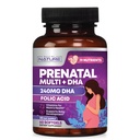 Kadınlar için Prenatal Vitaminler - DHA, Folic Asit, C, B12, Iron & Omega-3 - Daha önce, Sağlıklı Büyüme ve Beyin Gelişimi için Gecikme - 60 Yumuşakgels